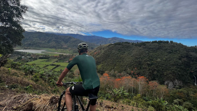 Fahrradfahrer in Costa Rica